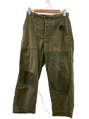 カーゴパンツ/--/コットン/KHK/リペア/パッチワーク/ペンキ