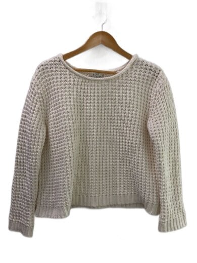 商品画像：ニット・セーター(厚手)/S/コットン/WHT/無地/SAPATA SOLID PSS13 1