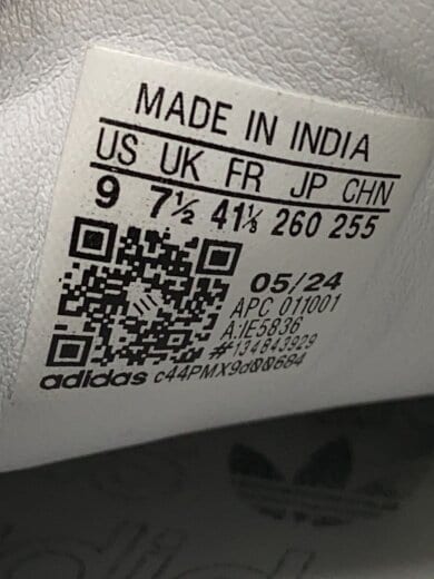 商品画像：ローカットスニーカー/26cm/BLK/IE5836 5