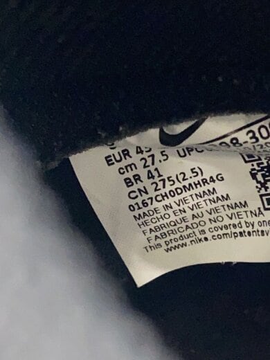 商品画像：ハイカットスニーカー/27.5cm/BLK/PVC/DD1398-300 5