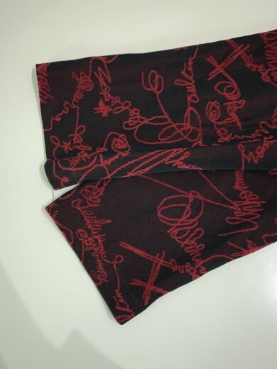 商品画像：長袖カットソー/FREE/ポリエステル/BLK/総柄 6