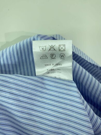 商品画像：長袖シャツ/--/コットン/NVY/ストライプ 5