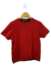 Tシャツ/M/コットン/RED/無地