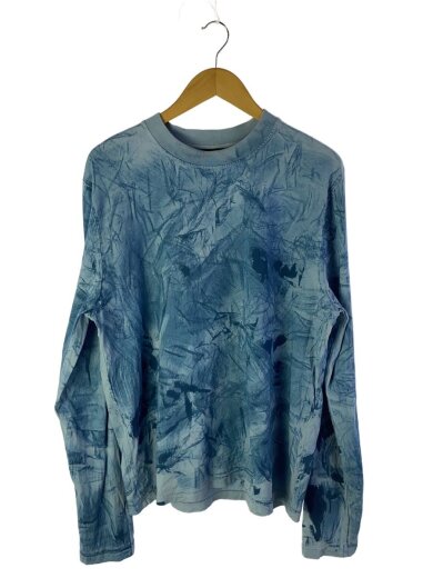 商品画像：24SS/ハンドペイント ロングスリーブ Tシャツ/M/コットン/BLU/総柄/4S-W3026J004 1
