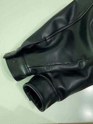 商品画像：22AW/SYNTHETIC JACKET/ジャケット/2/フェイクレザー/BLK/222BRDT-JKM07// 5