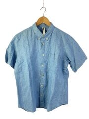 半袖ブラウス/L/コットン/IDG