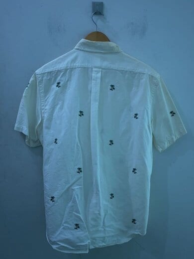 商品画像：ヤシの木/半袖シャツ/L/コットン/WHT/総柄 2