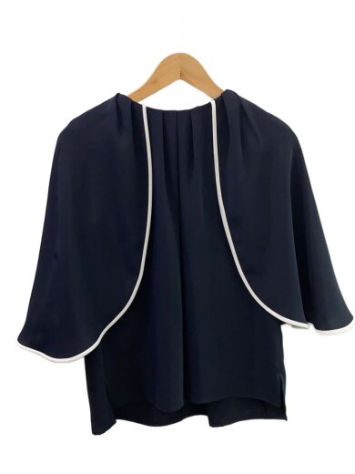 商品画像：長袖ブラウス/38/ポリエステル/NVY/031-5110313 1