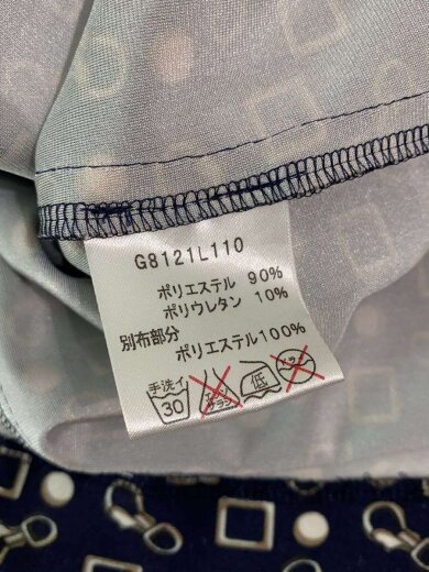 商品画像：長袖ワンピース/9/ポリエステル/NVY 5