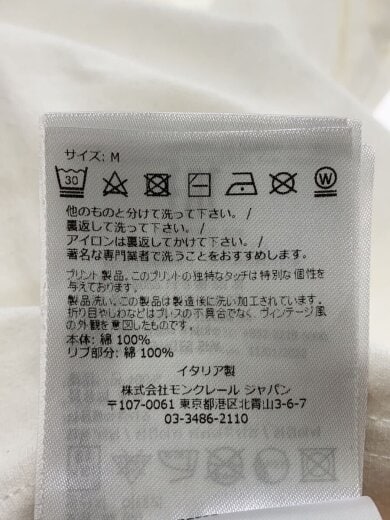 商品画像：Tシャツ/M/コットン/WHT/c-som-21-50778// 5