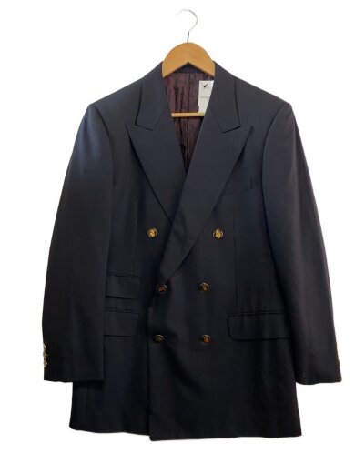 商品画像：ダブルブレスト/テーラードジャケット/--/ウール/NVY 1