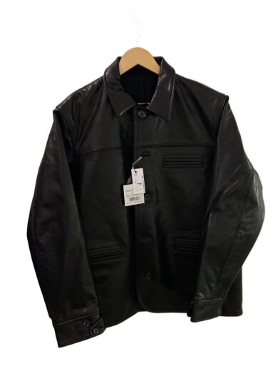 商品画像：レザージャケット・ブルゾン/L/牛革/BLK/KST35-8075 1