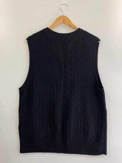 商品画像：ポニー/ニットベスト(厚手)/L/ウール/BLK// 2
