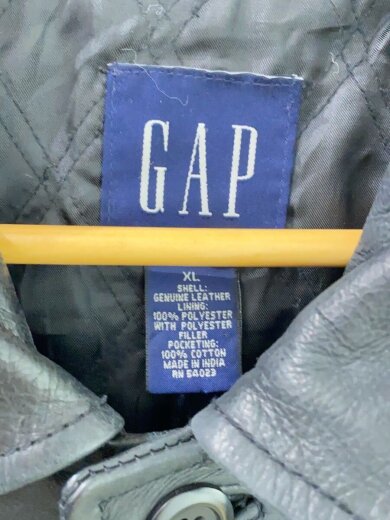 商品画像：OLD GAP/カーコート/レザージャケット・ブルゾン/XL/レザー/BLK 3