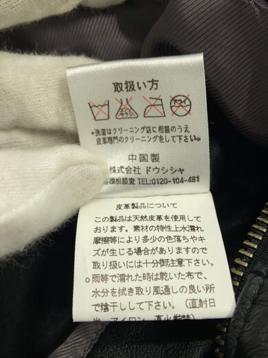 商品画像：ダウンジャケット/L/羊革/BLK// 4