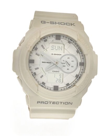 商品画像：クォーツ腕時計・G-SHOCK/デジアナ/ラバー/WHT/WHT 1