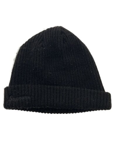 商品画像：ニットキャップ/--/アクリル/BLK/無地/メンズ 1