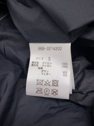 画像：nano universeダウンジャケット/S/ナイロン/BLK/668-32142024