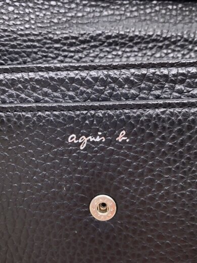 商品画像：長財布/レザー/BLK/無地/レディース/saw04-02 3