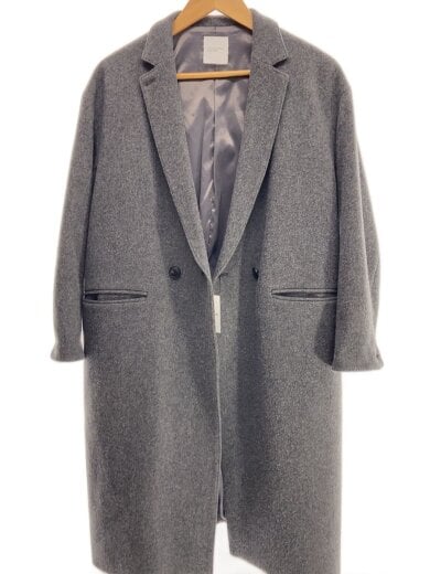 商品画像：チェスターコート/--/ウール/GRY/無地/903-70903101-x 1