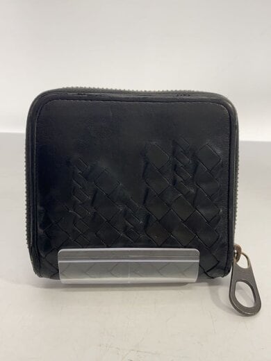 商品画像：2つ折り財布/レザー/BLK/無地/メンズ 2