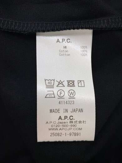 商品画像：Tシャツ/M/コットン/BLK/25082-1-97891// 4