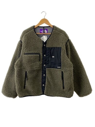 商品画像：REVERSIBLE FLEECE JACKET/L/ポリエステル/GRN// 1