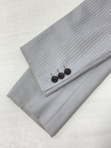 商品画像：24SS/短冊ジャケット/テーラードジャケット/M/ウール/グレ/ストライプ/PM-J053 AD2023 6