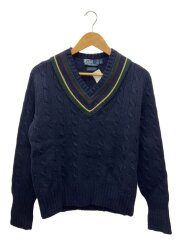 チルデンニット/ニット・セーター(厚手)/L/ウール/NVY