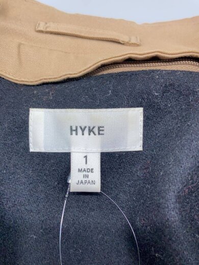 商品画像：ステンカラーコート/1/コットン/ベージュ/ライナー付/ハイク 3