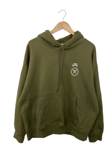 商品画像：Skateboard Fleece/パーカー/XXL/コットン/カーキ/FN0552-222/堀米雄斗/ナイキ 1