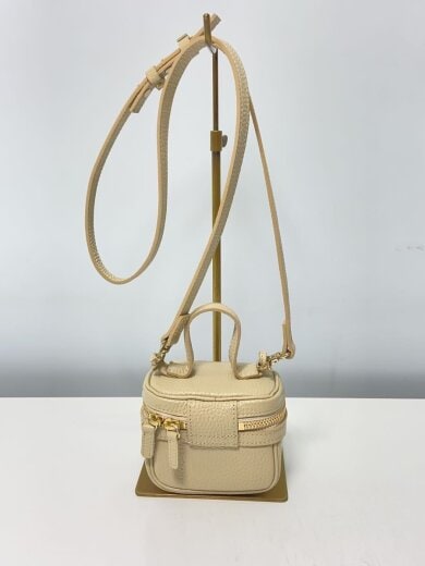 商品画像：マイクロバニティ/ショルダーバッグ/レザー/クリーム 3