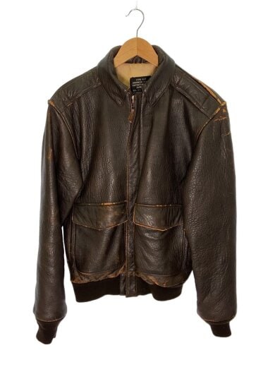 商品画像：90s/フライトジャケット/XS/レザー/ブラウン/30-1415/A-2/星条旗 1