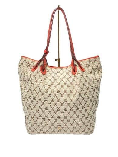 商品画像：トートバッグ/キャンバス/ベージュ/総柄 1