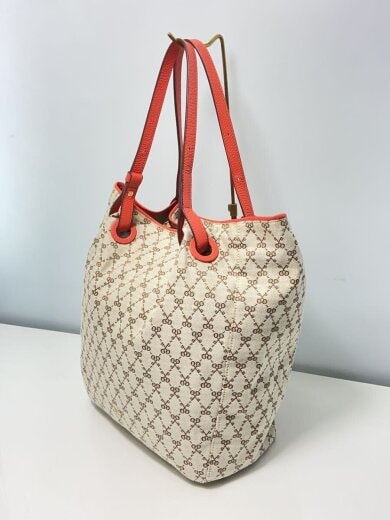 商品画像：トートバッグ/キャンバス/ベージュ/総柄 2