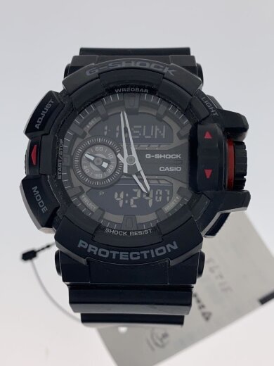 商品画像：クォーツ腕時計/デジアナ/ラバー/ブラック/GA-400 1