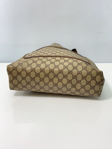 商品画像：トートバッグ/PVC/ブラウン/総柄/39-02-003 4