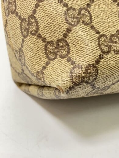 商品画像：トートバッグ/PVC/ブラウン/総柄/39-02-003 7