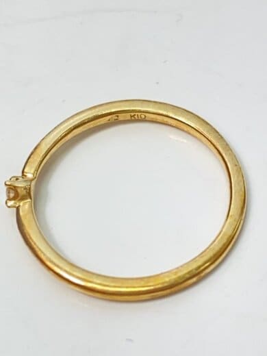 商品画像：リング/8号/ゴールド/レディース/K10/石付/1g 3