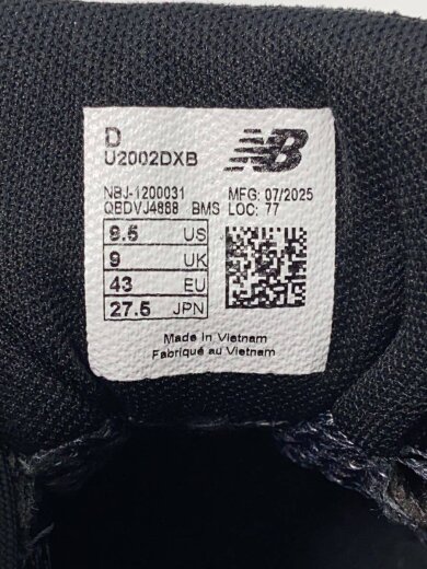 商品画像：ローカットスニーカー/27.5cm/ブラック/U2002DXB 5