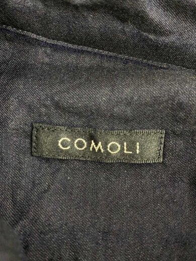 商品画像：ウールシルクオープンカラーシャツ/半袖シャツ/1/ウール/ネイビー/V01-02021 3