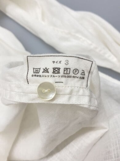 商品画像：大麻シャツ/長袖シャツ/3/ホワイト/ミッタン 4