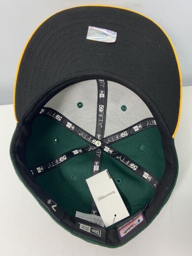 商品画像：59FIFTY/キャップ/7 3/8/ポリエステル/グリーン/メンズ/オークランド アスレチックス 4