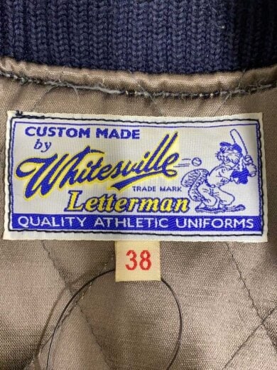 商品画像：スタジャン/38/ウール/ネイビー/WV10731/732/ホワイツビール 3