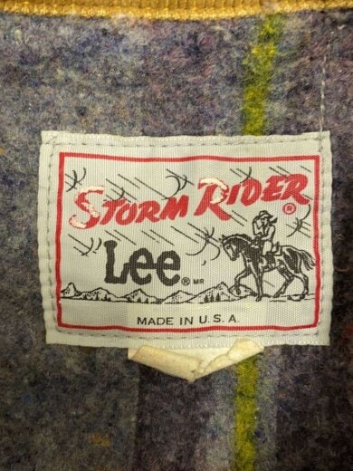 商品画像：70-80s/STORM RIDER/Gジャン/コットン/インディゴ/220-0141/猫目ボタン/リー 3