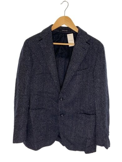 商品画像：2Bジャケット/48/ウールシルク/ネイビー/ヘリンボーン/1SVF22K 61SIG070/タリアトーレ 1