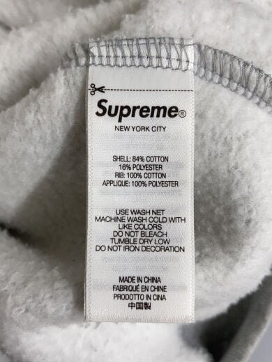 商品画像：Satin Applique Hooded Sweatshirt/パーカー/XL/コットン/グレー 4