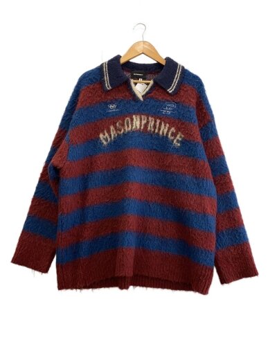 商品画像：ニット・セーター(厚手)/3/ナイロン/マルチカラー/ボーダー 1