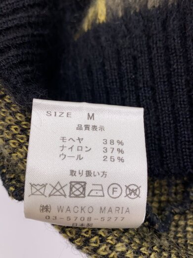 商品画像：STRIPED MOHAIR CARDIGAN/カーディガン(厚手)/M/モヘア/イエロー/ストライプ 4