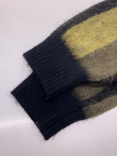 商品画像：STRIPED MOHAIR CARDIGAN/カーディガン(厚手)/M/モヘア/イエロー/ストライプ 5